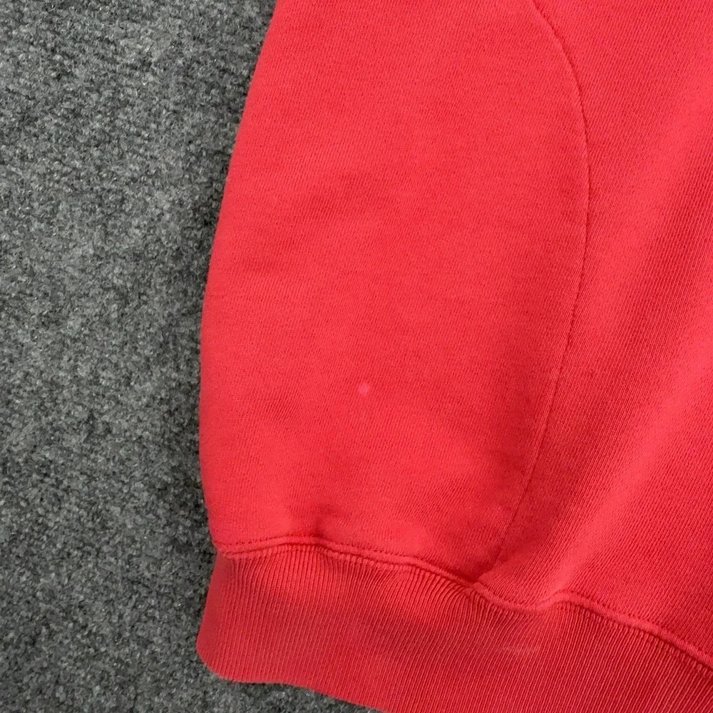 Vintage Tommy Hilfiger Sweatshirt Men L Red Cotton Quarter Zip Outdoors Gorpcore